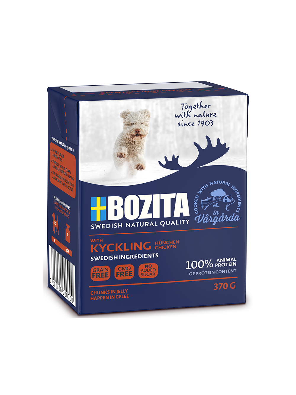 BOZITA Dog Junior:delikatny kurczak w galarecie 370g