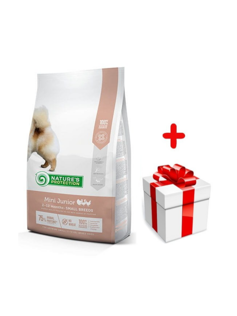 NATURES PROTECTION Mini Junior Poultry 2kg + niespodzianka dla psa GRATIS!