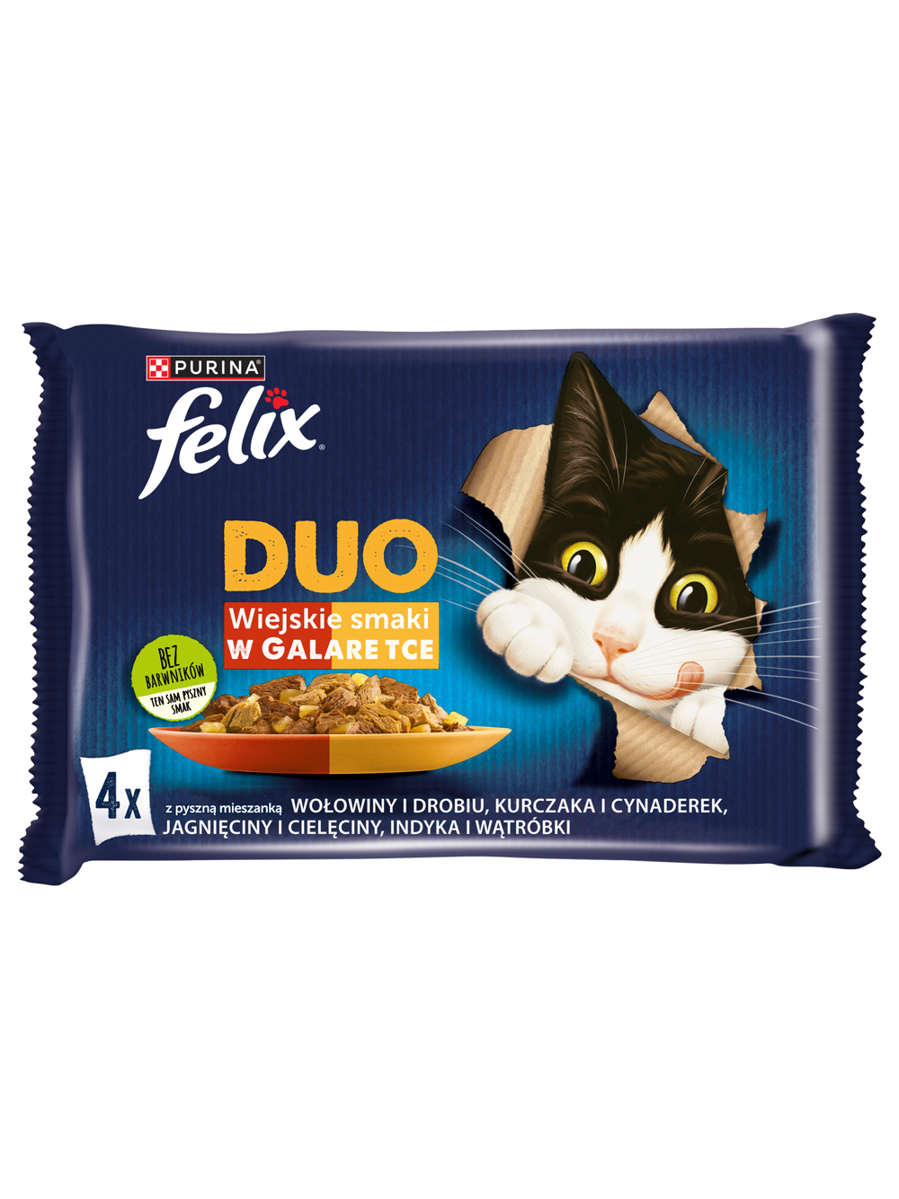 FELIX Duo Wiejskie Smaki w galaretce 12x(4x85g)