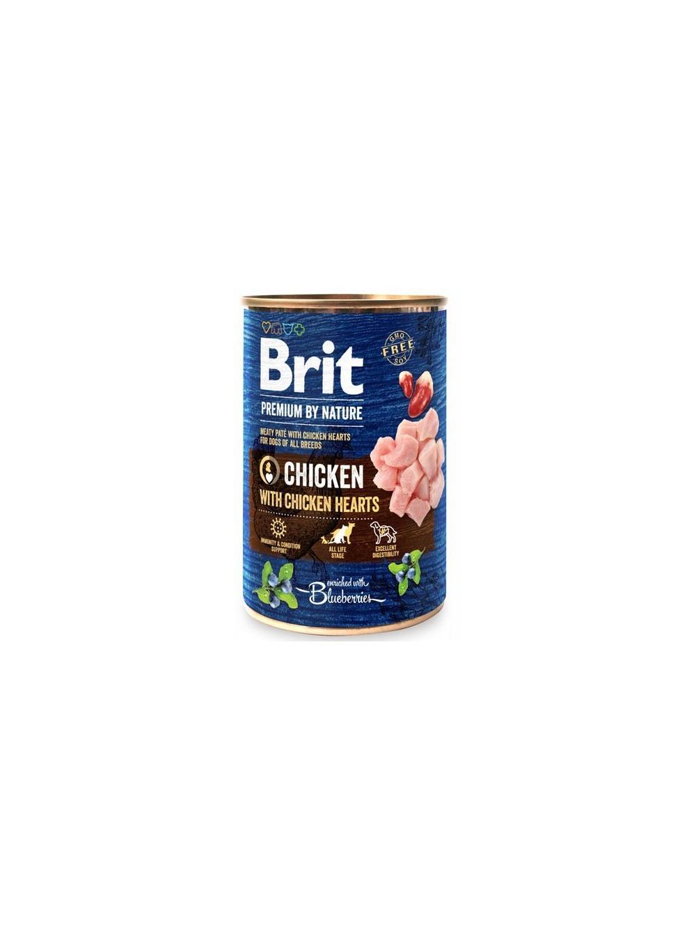 Brit Premium by Nature Chicken With Chicken Hearts 6x800g