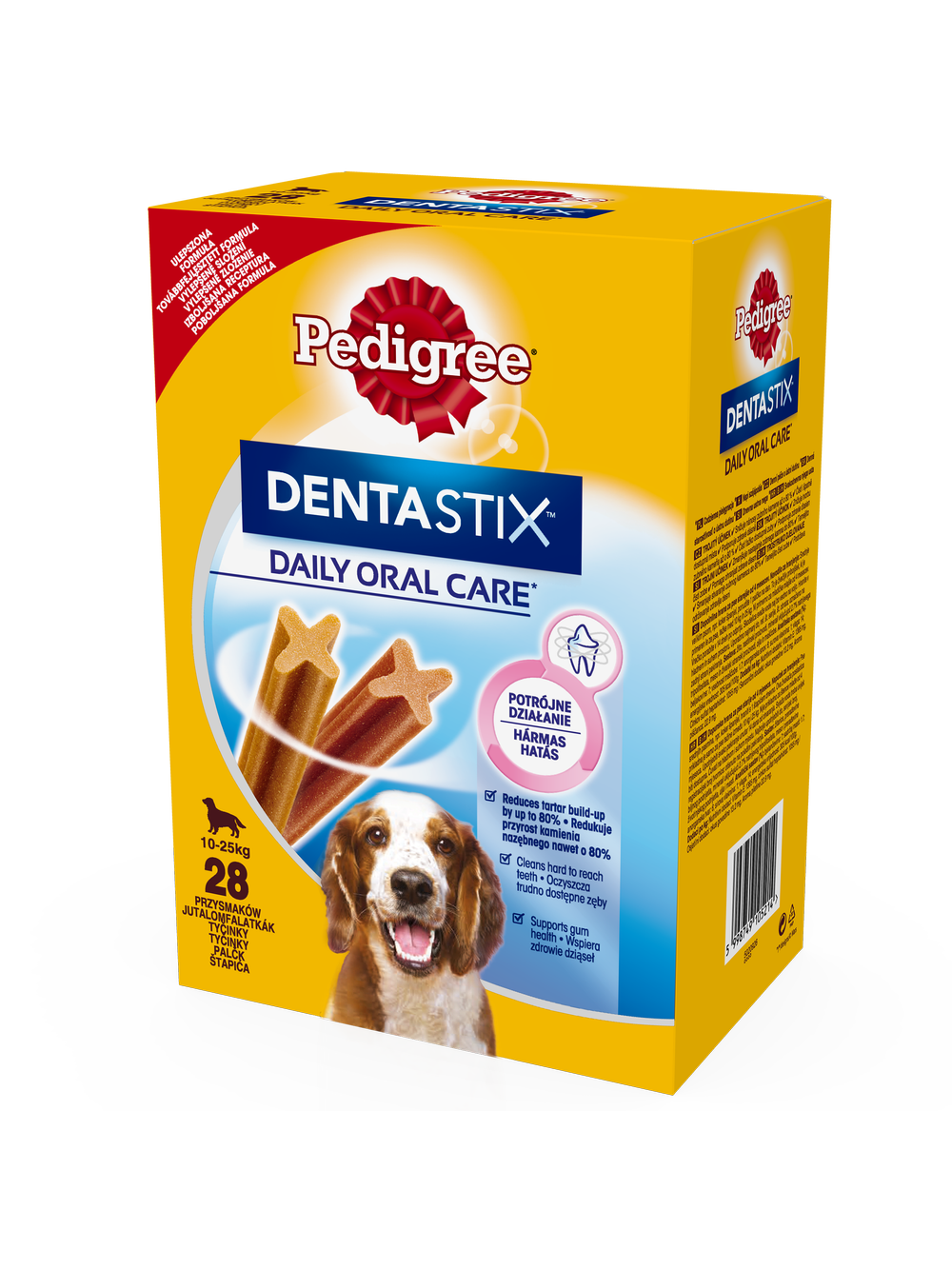 PEDIGREE DentaStix (średnie rasy) przysmak dentystyczny dla psów 28 szt. - 4x180g