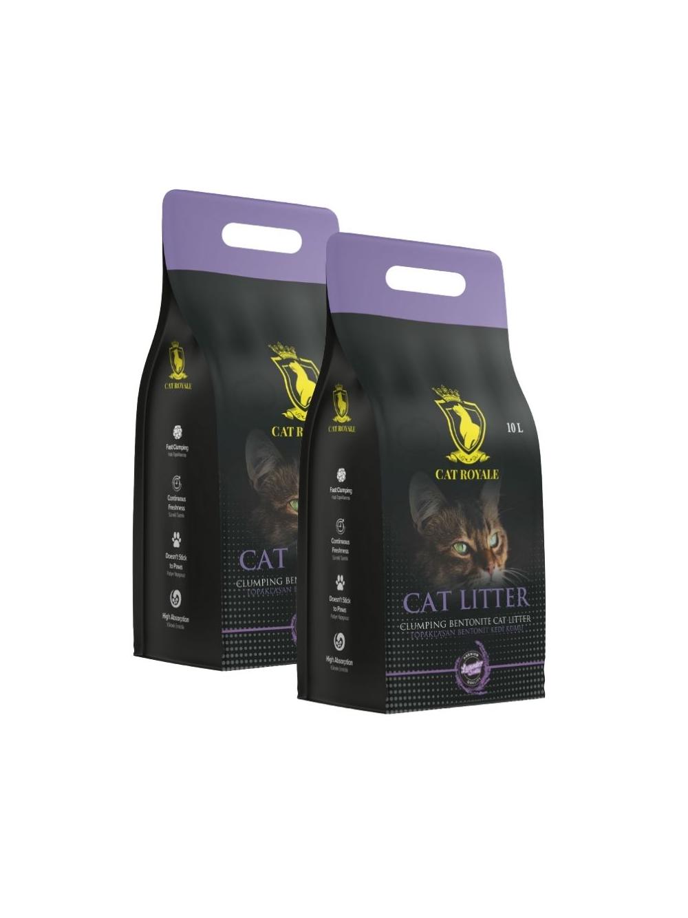 Cat Royale Lawenda żwirek bentonitowy 20l (2 x 10l)