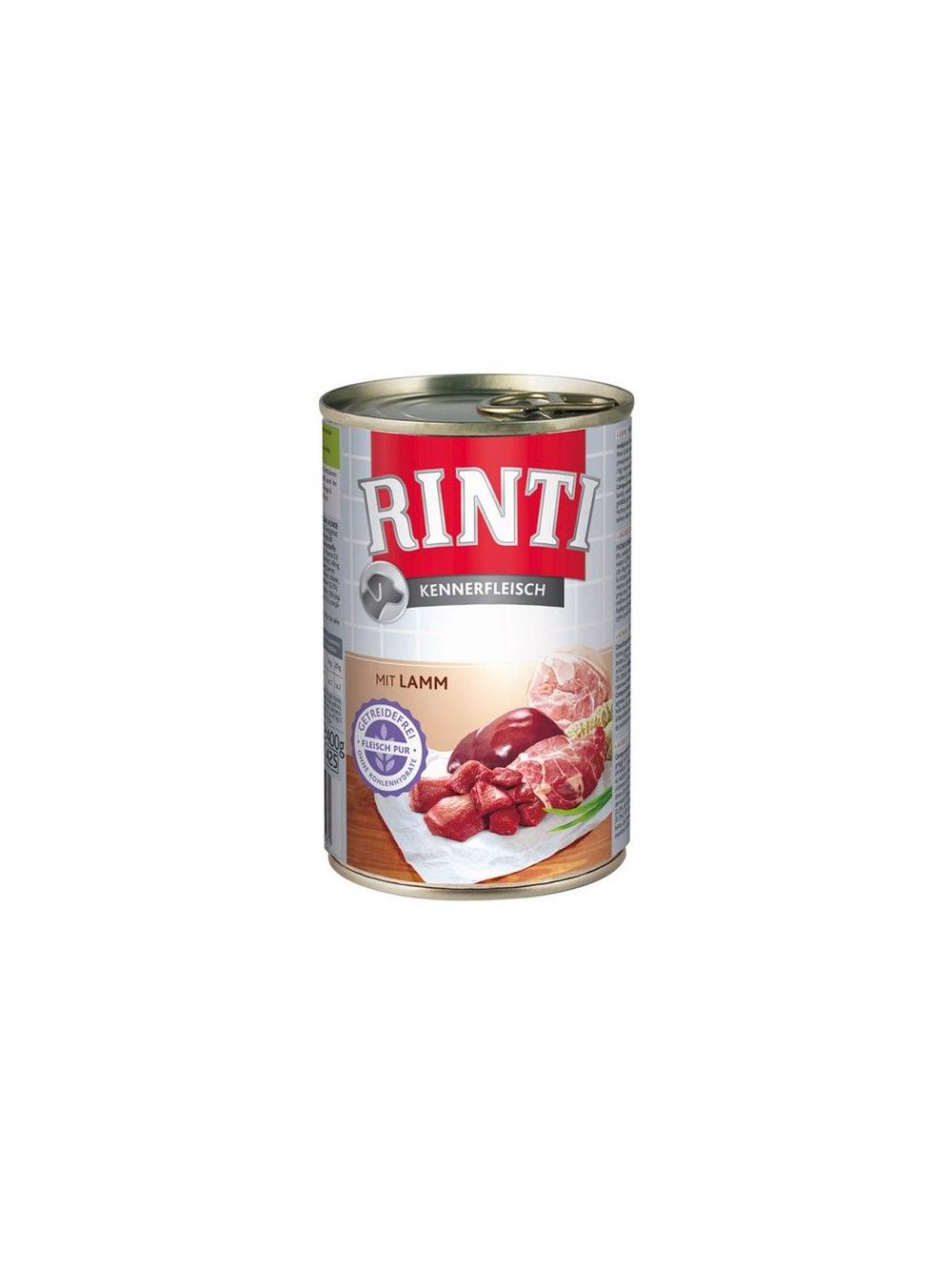 Rinti Kennerfleisch karma mokra dla psa - jagnięcina 12x400g