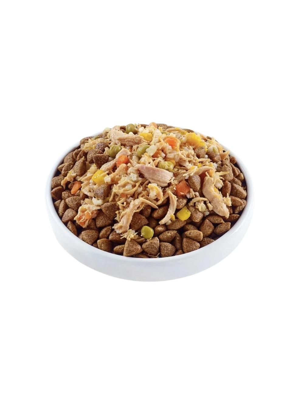 Applaws Taste Toppers Naturalna Mokra Karma dla Psów Kurczak Z Dynią Marchewką I Groszkiem W Bulionie 156g Puszka