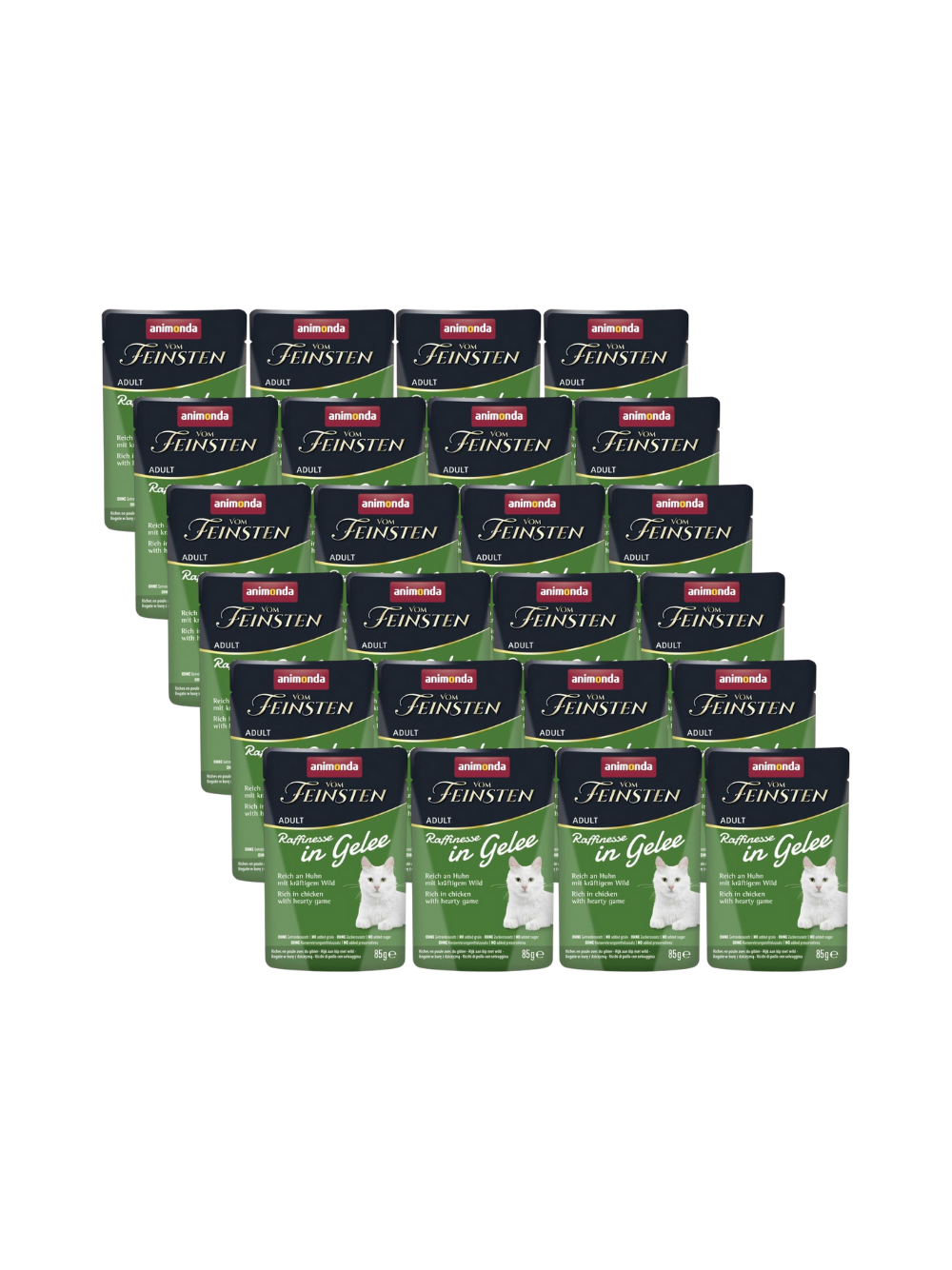 ANIMONDA Vom Feinsten Raffinesse kurczak z dziczyzną w galarecie 24x85g
