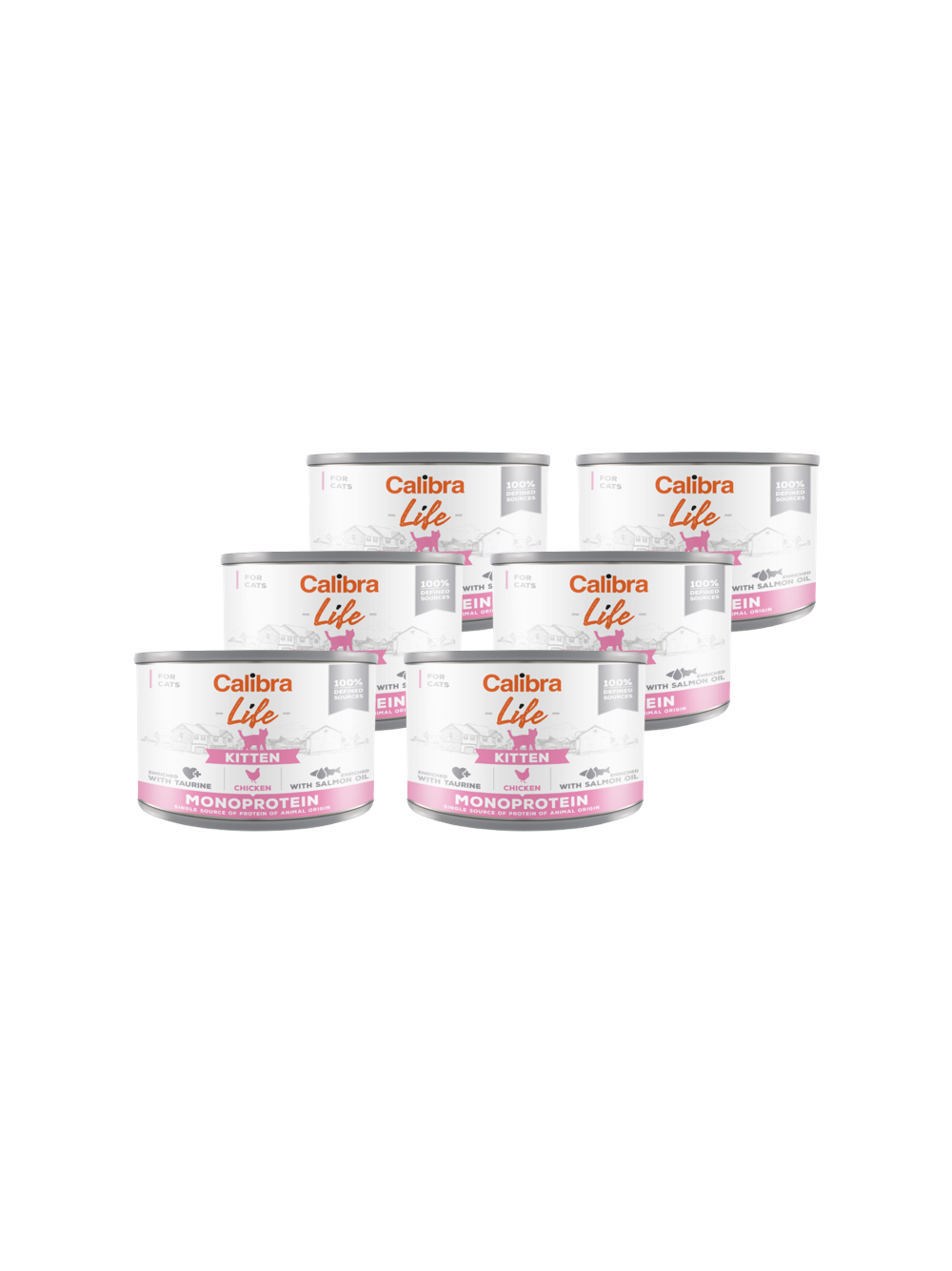 CALIBRA Cat Life Kitten Chicken 6x200g