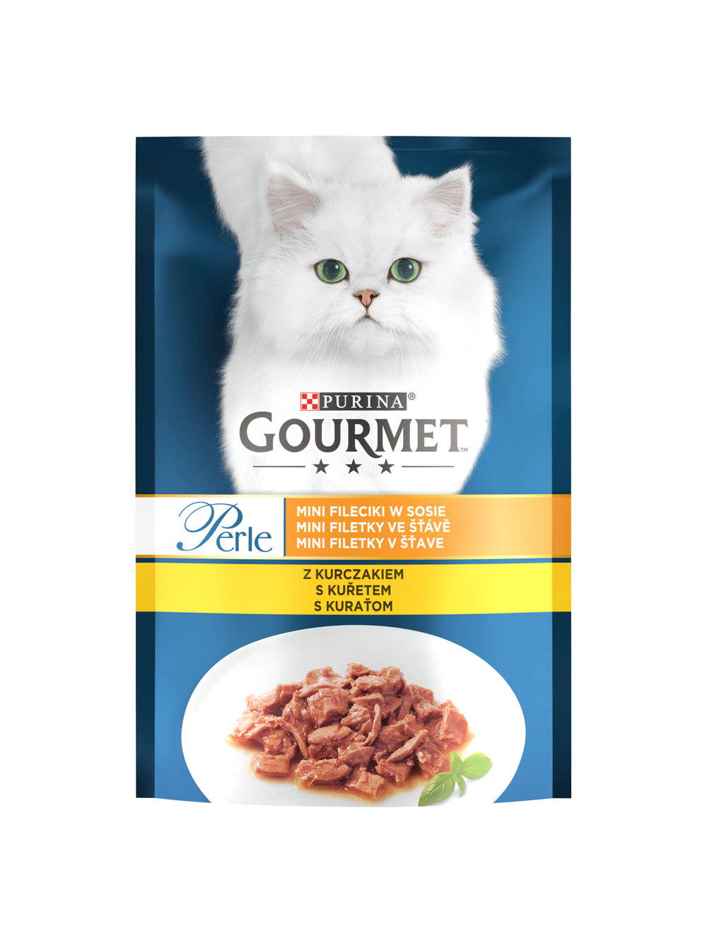 Purina Gourmet Perle Karma dla kotów mini fileciki w sosie z kurczakiem 26x85g