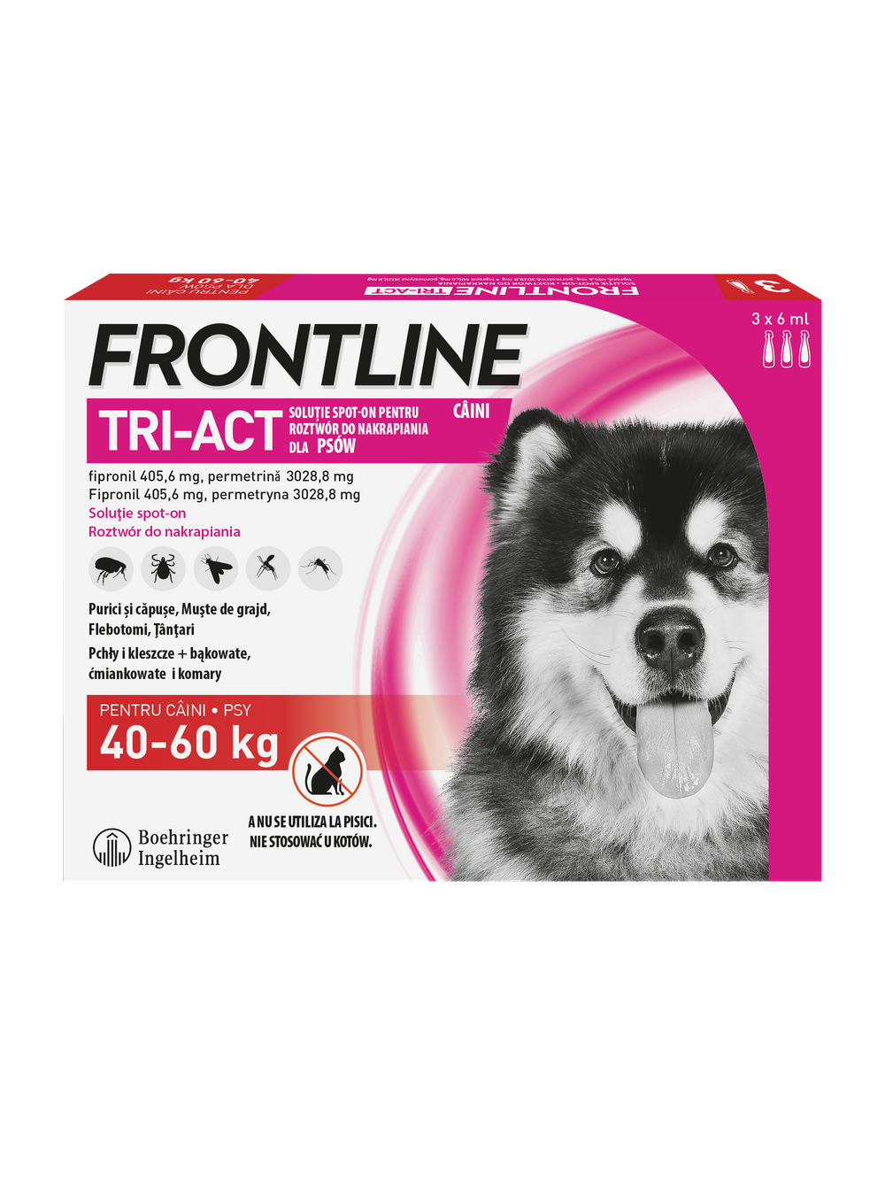 FRONTLINE Tri-Act XL 40-60kg (pipeta 3 x 6ml)