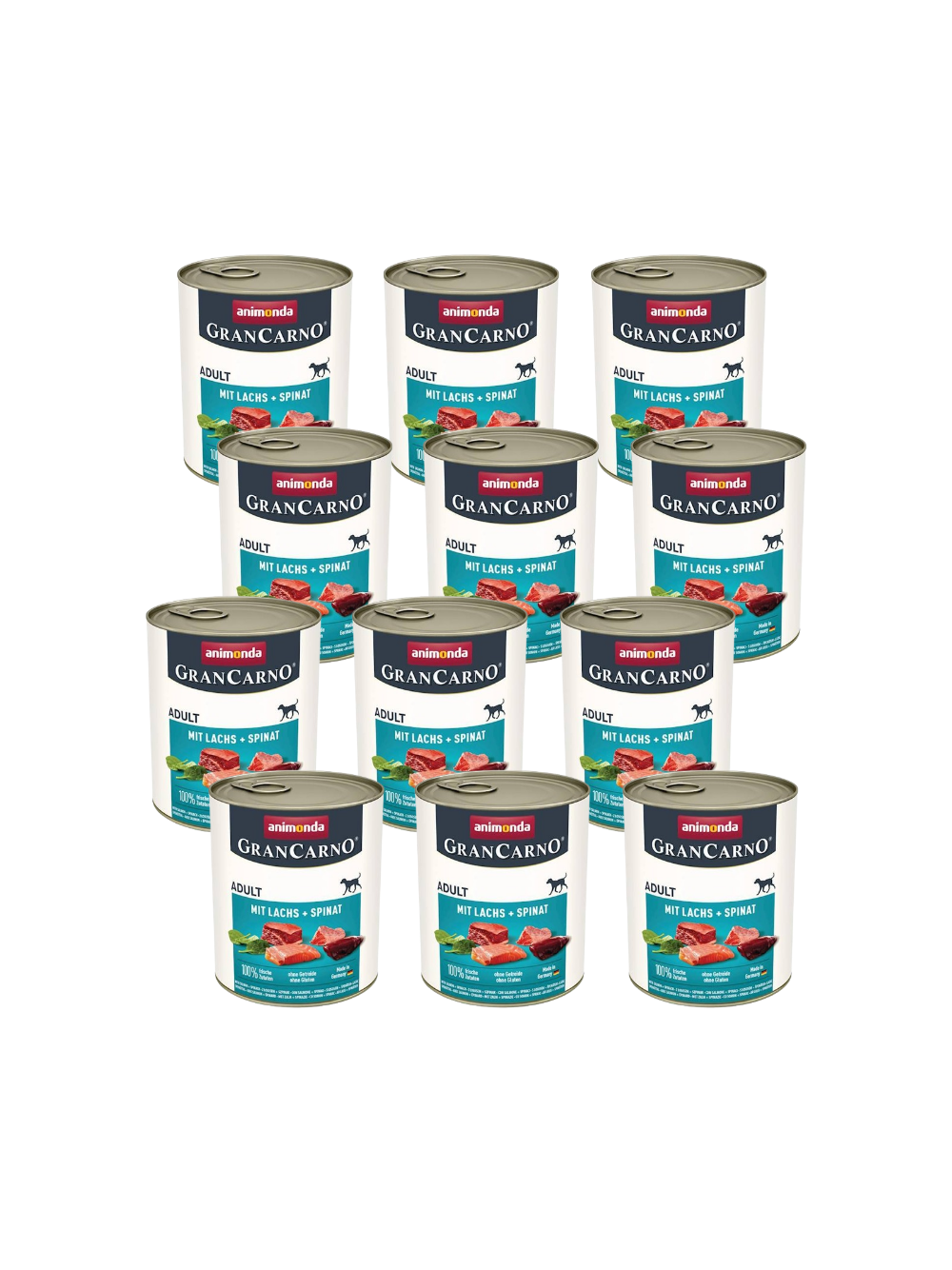 ANIMONDA GranCarno Adult Dog smak: Łosoś + szpinak 12x800g