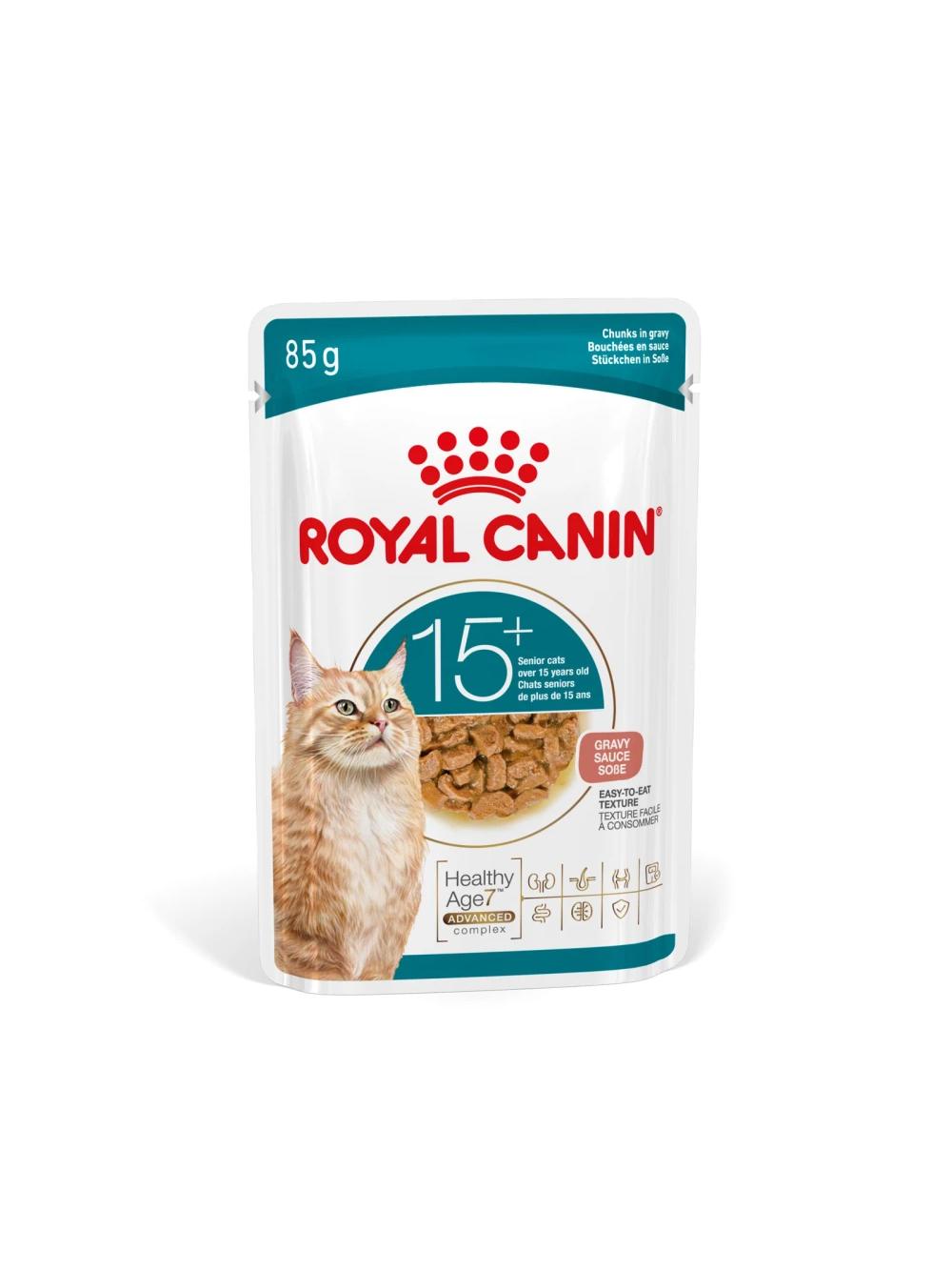 ROYAL CANIN mokra karma dla kota, Senior Ageing 15+, sos 12x85g