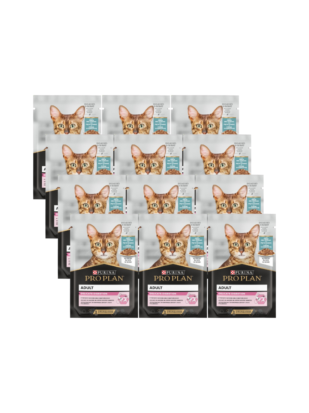 PRO PLAN Delicate Digestion Karma dla kotów z rybą oceaniczną 12x85g