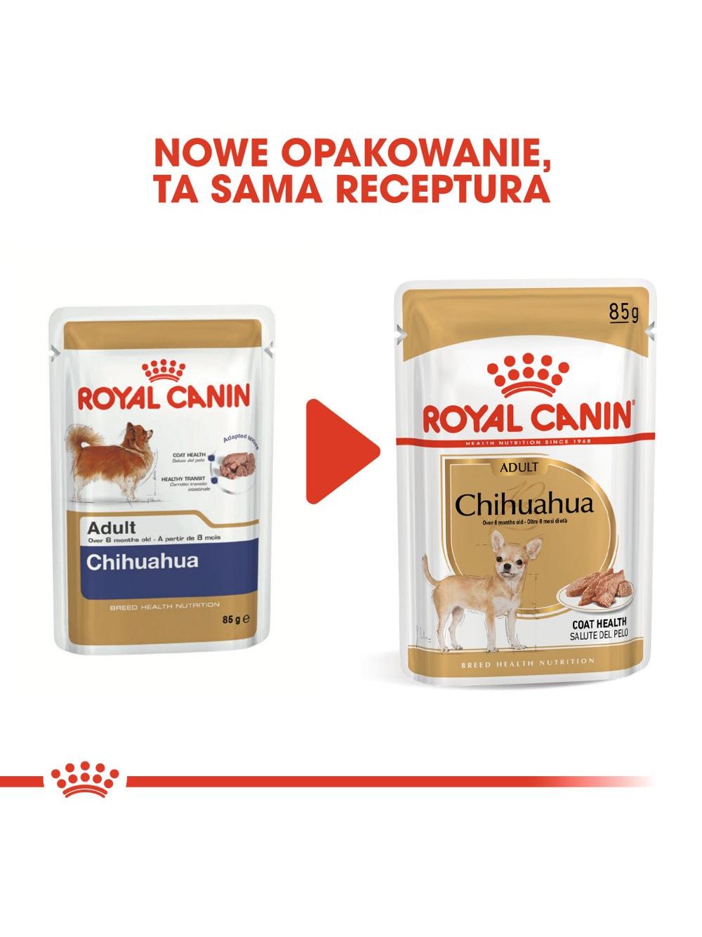 ROYAL CANIN Chihuahua Adult 12x85g karma mokra - pasztet, dla psów dorosłych rasy chihuahua