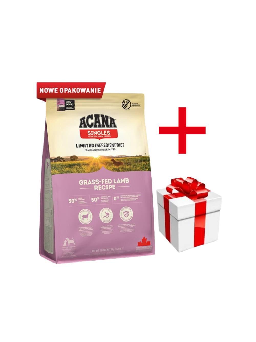 ACANA SINGLES Grass-Fed Lamb 2kg + niespodzianka dla psa GRATIS!