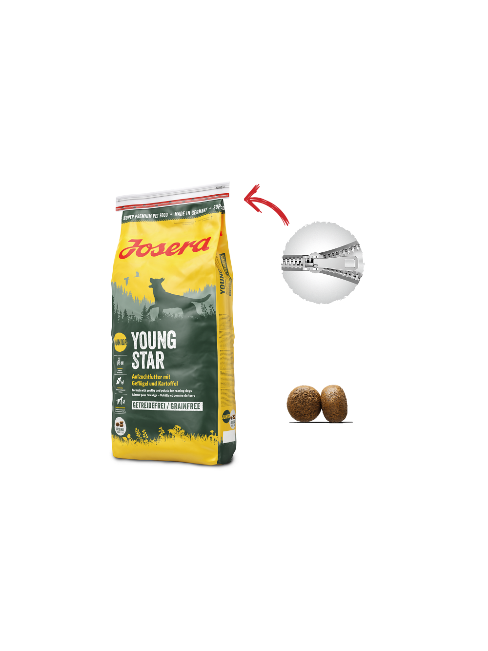 JOSERA YoungStar - Grain Free 12,5kg / Opakowanie uszkodzone (5272,5356,7395,7509) !!!