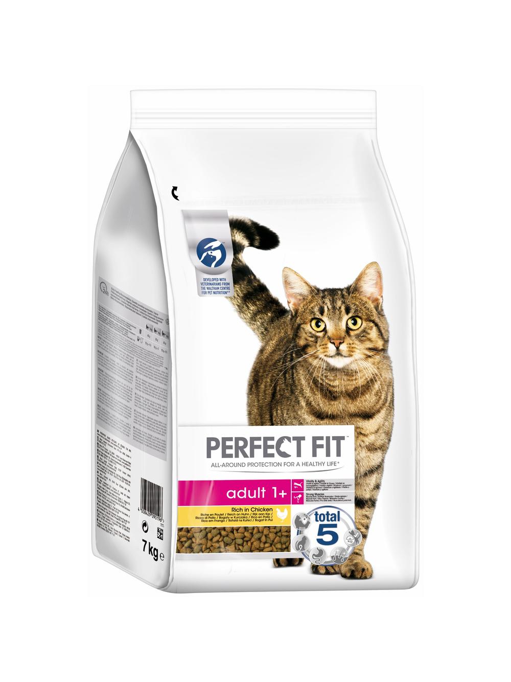 Perfect Fit™ - sucha karma pełnoporcjowa dla dorosłych kotów, bogata w kurczaka 7 kg
