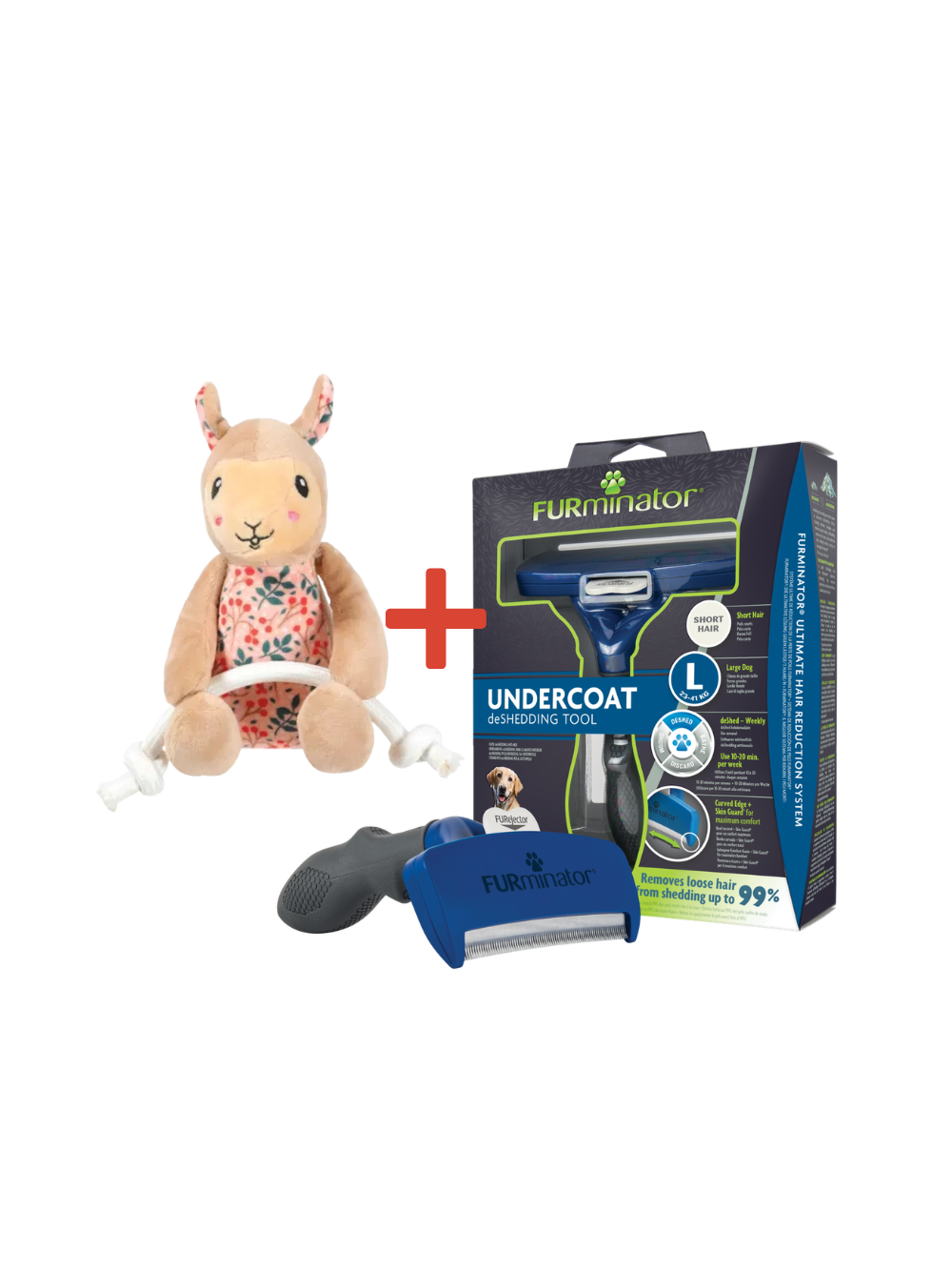 FURMINATOR dla psów krótkowłosych - Large + Zabawka dla psa GRATIS!