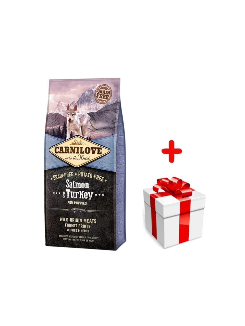 Carnilove Salmon & Turkey for Puppies 12kg + niespodzianka dla psa GRATIS!