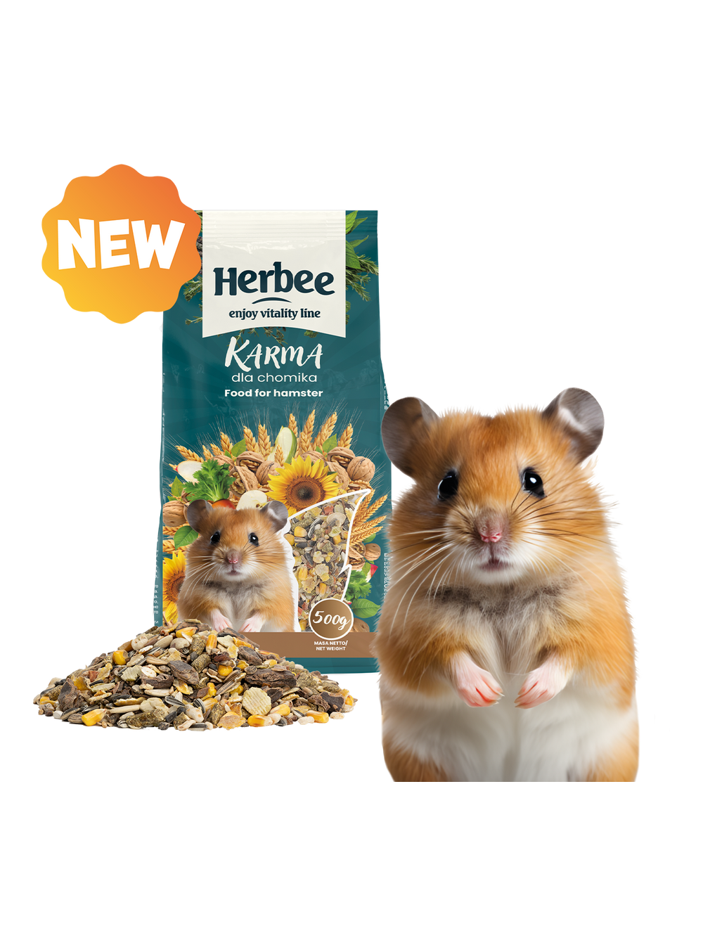 HERBEE KARMA dla chomika 500g