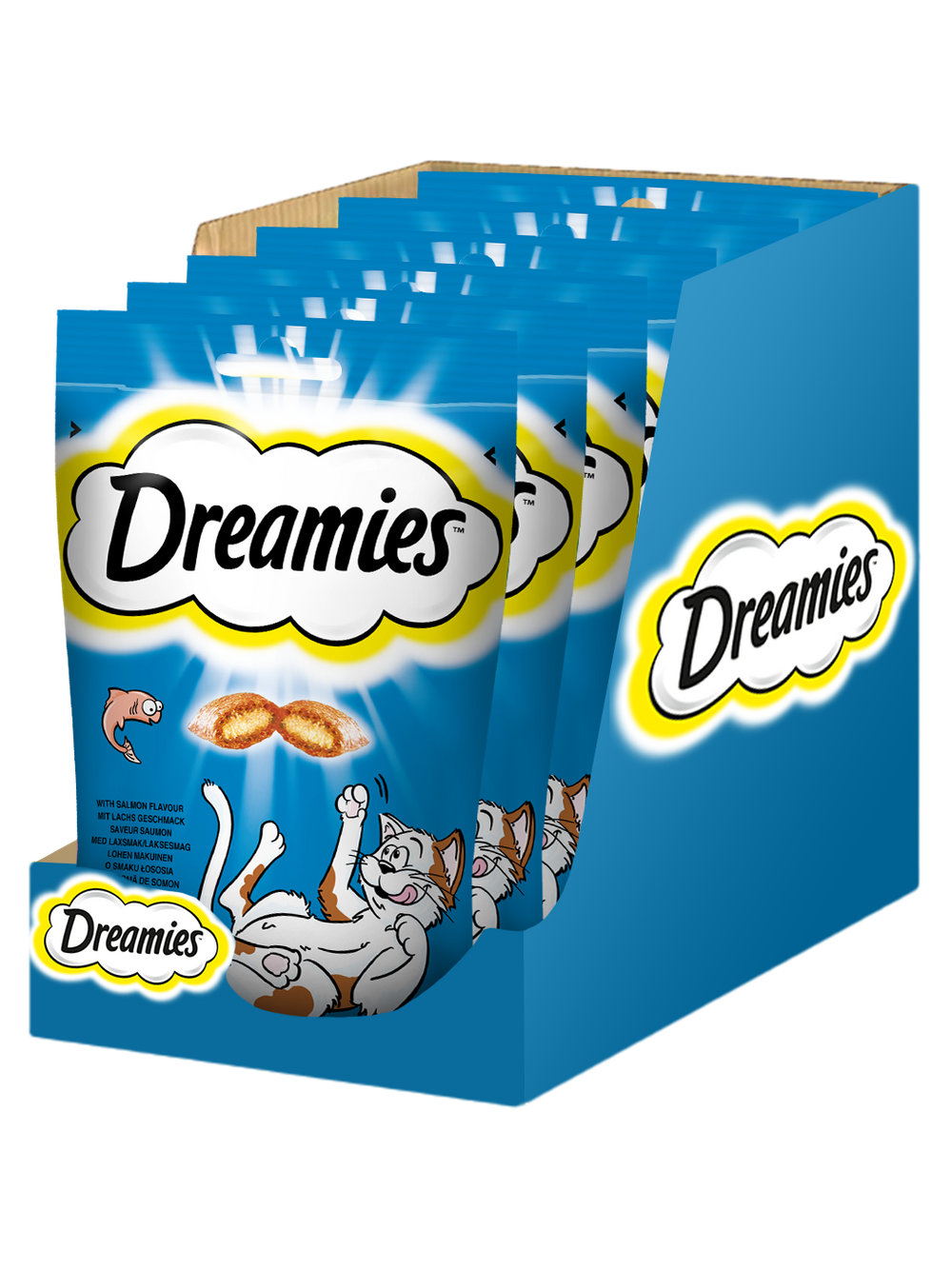 DREAMIES 6x60g –przysmak dla kota, o smaku wybornego łososia