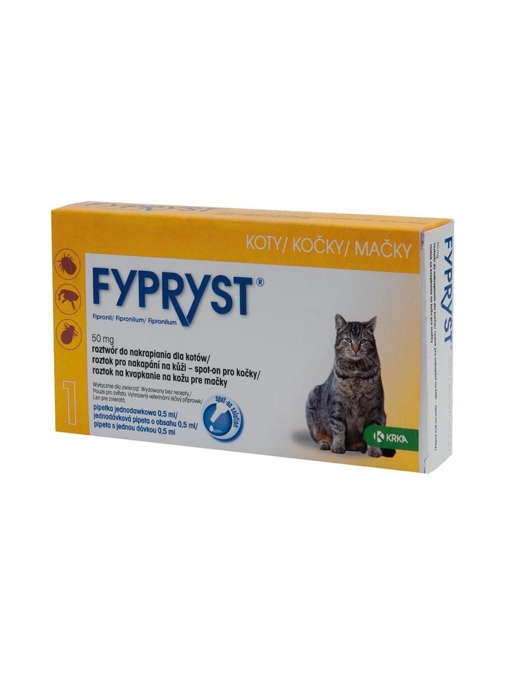 KRKA Fypryst Spot On Kot 50mg/0,5ml 3szt