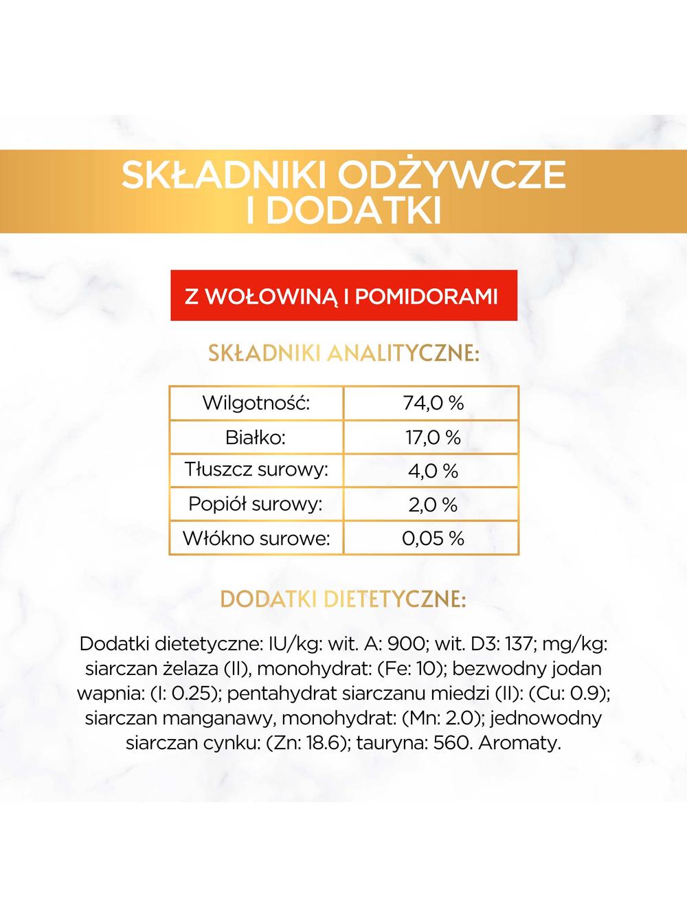 Purina Gourmet Gold wołowina w pomidorach 85g