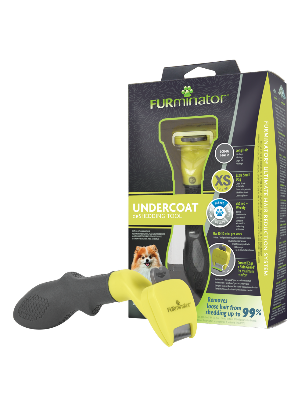 FURMINATOR dla psów długowłosych - Toy Dog XS