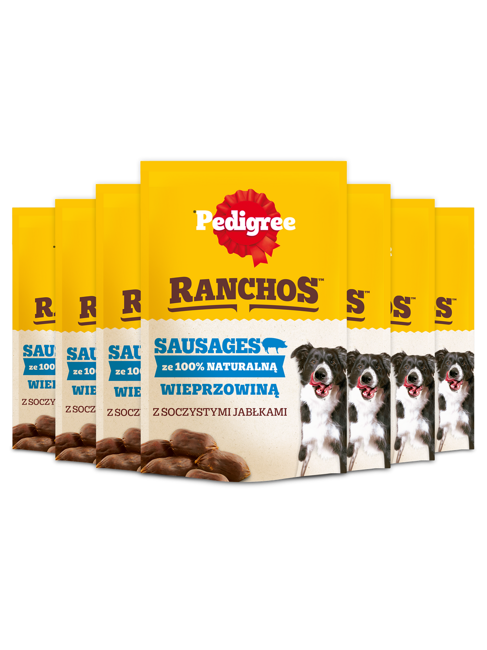 PEDIGREE Ranchos  Sausages 7x60g - naturalny przysmak dla psa z wieprzowiną