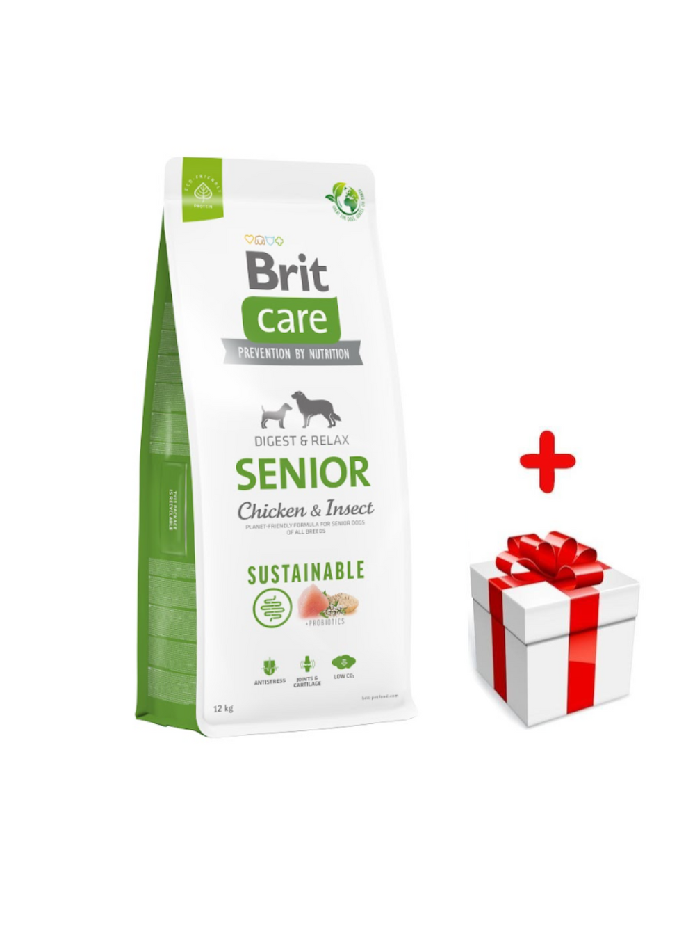 BRIT CARE Dog Sustainable Senior Chicken & Insect 12kg + niespodzianka dla psa GRATIS!