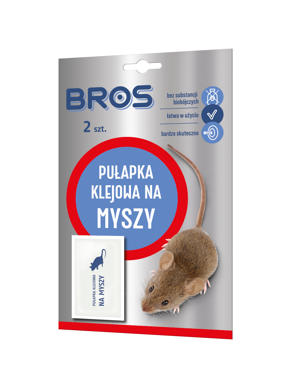 BROS - Pułapka klejowa na myszy (2szt.)