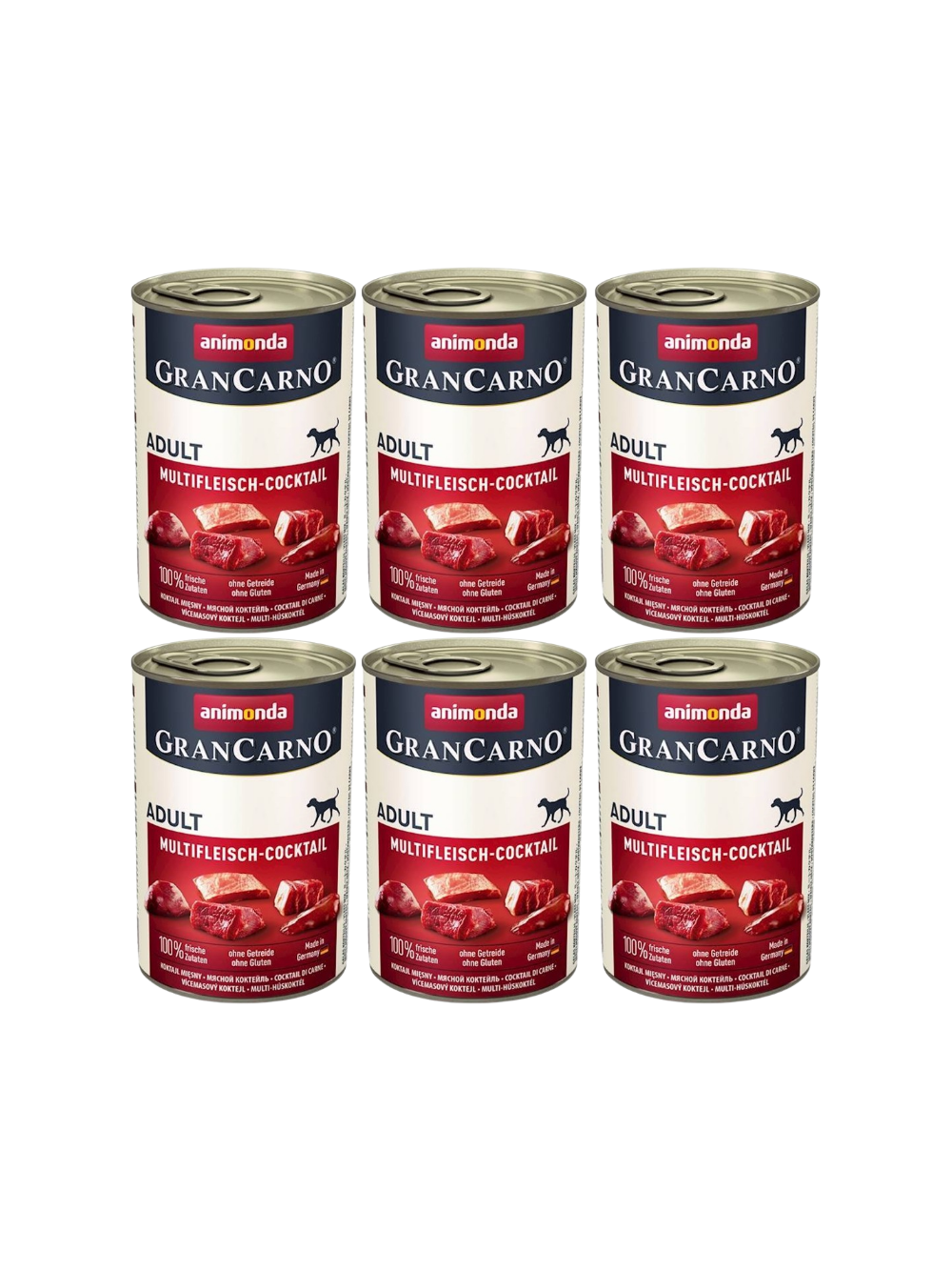 ANIMONDA GranCarno Adult Dog smak: Koktajl mięsny 6x400g