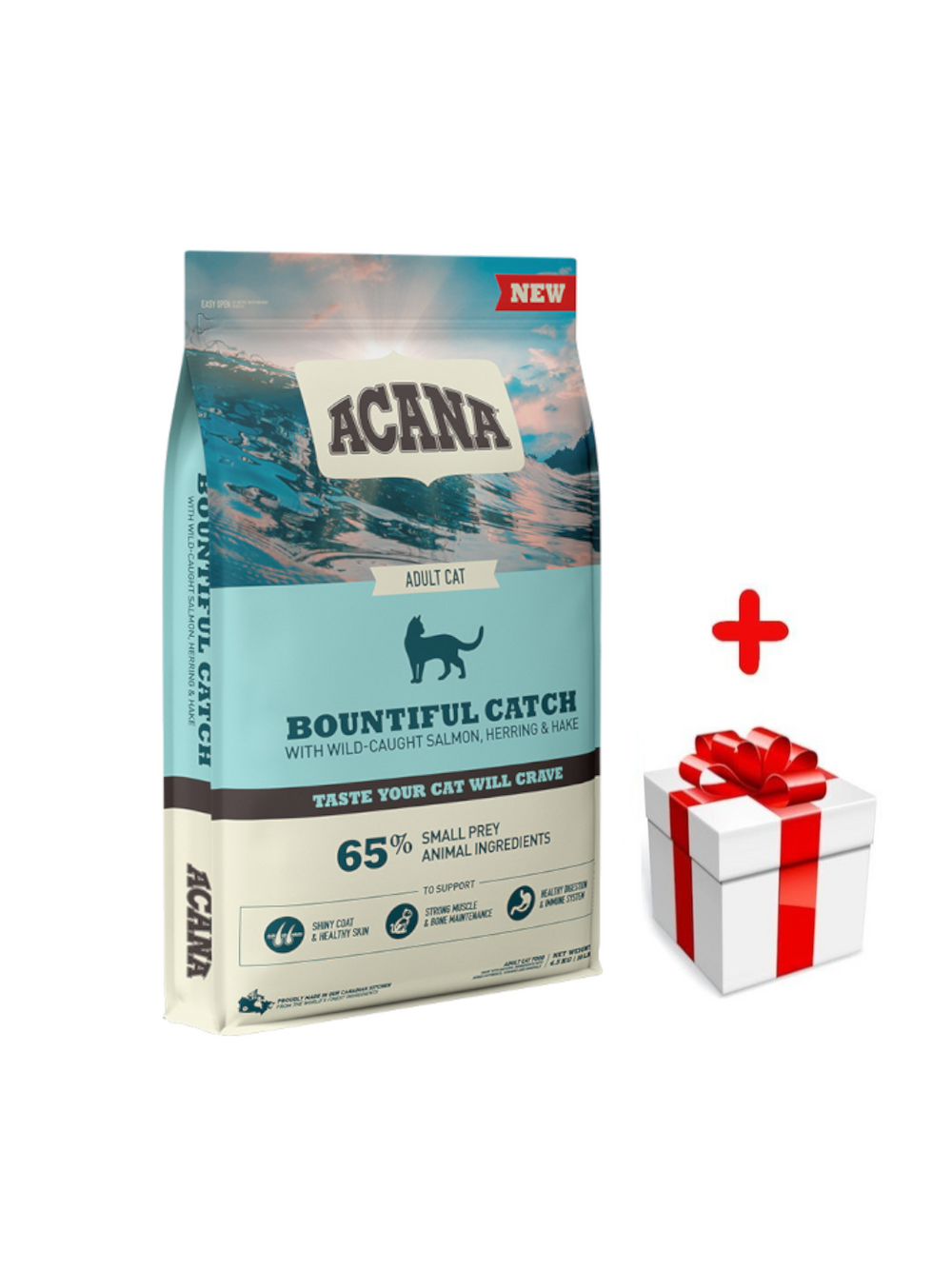 ACANA Bountiful Catch Cat 4,5kg + niespodzianka dla kota GRATIS!