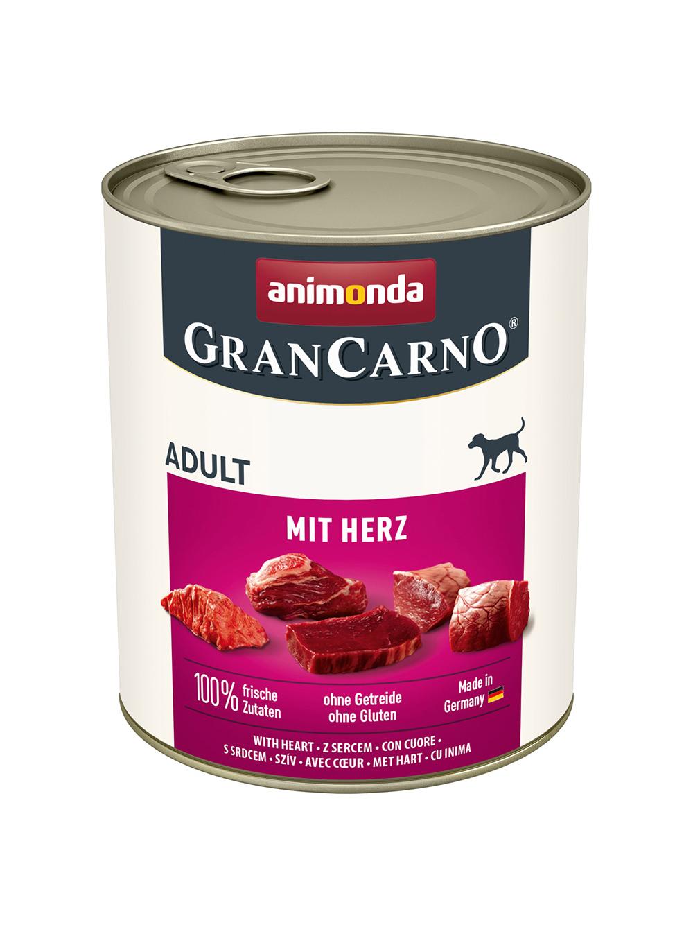 ANIMONDA GranCarno Adult Dog smak: z sercami 6x800g