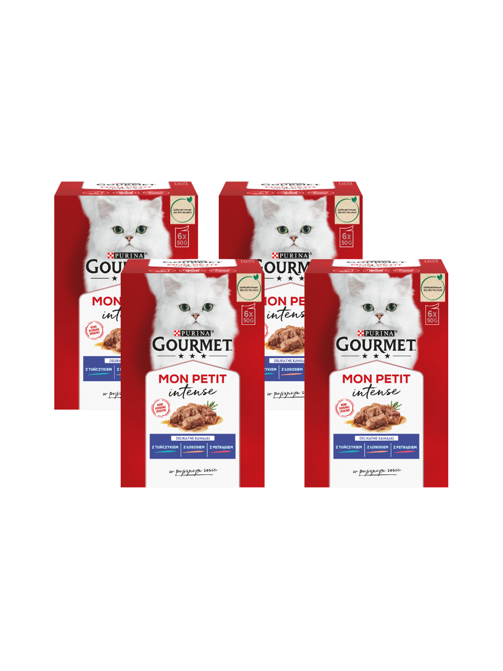 GOURMET mon Petit Pokarm dla kotów - MIX Rybny 24x50g