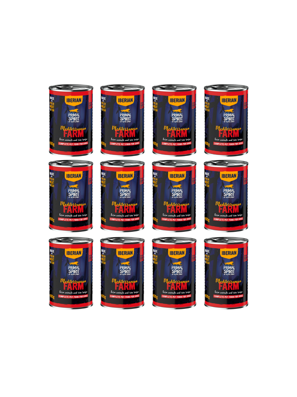 PRIMAL SPIRIT Iberian Mediterranean Farm 12x400g puszka