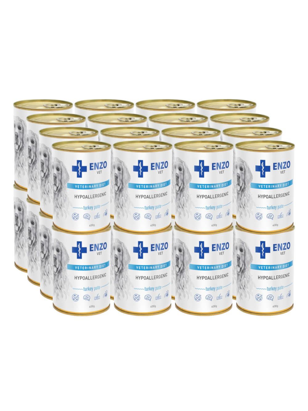 ENZO VET Hypoallergenic dieta hypoallergiczna z indykiem dla psów 32x400g