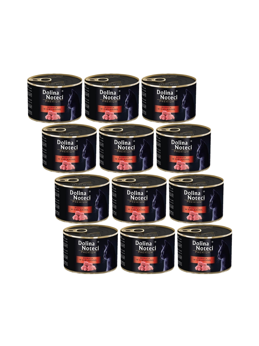 Dolina noteci Premium dla kota bogata w Cielęcine 12x185g