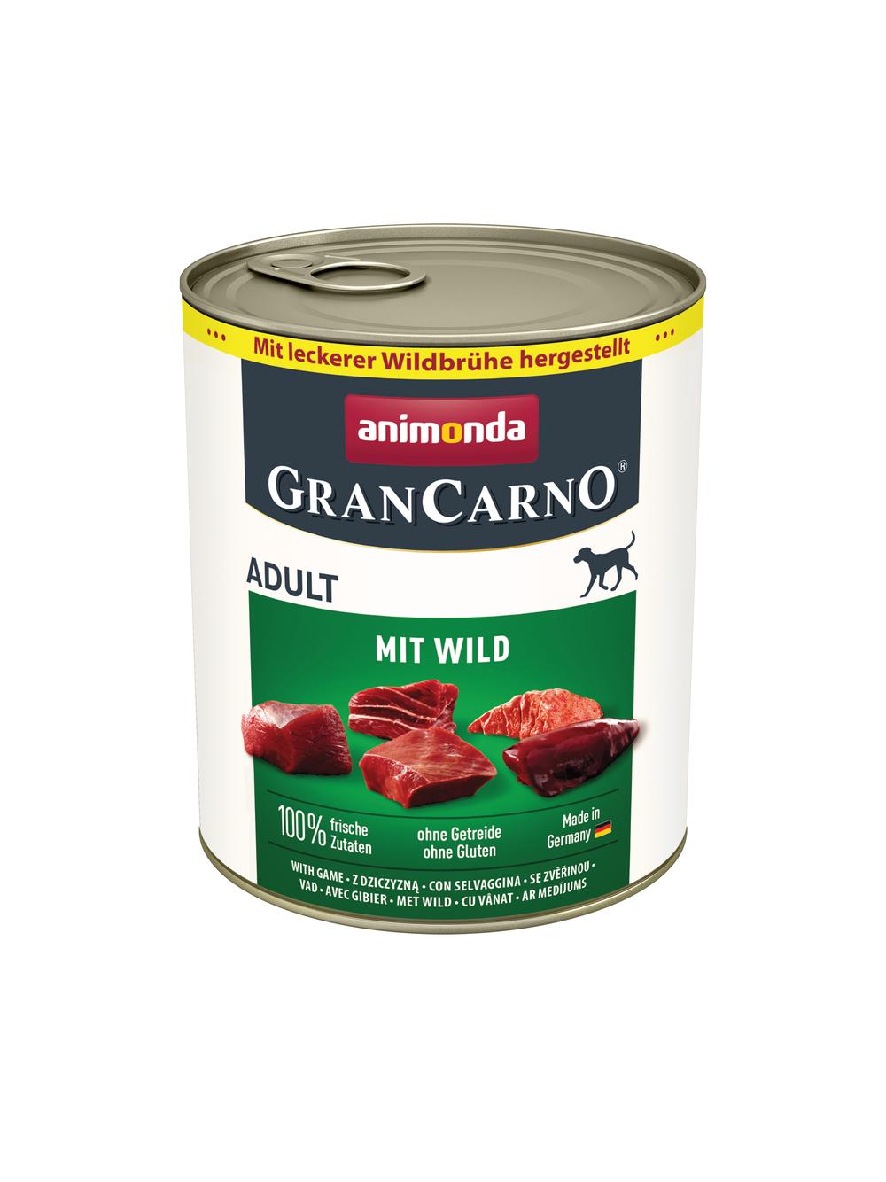 ANIMONDA GranCarno Adult Dog smak: Dziczyzna 6x800g