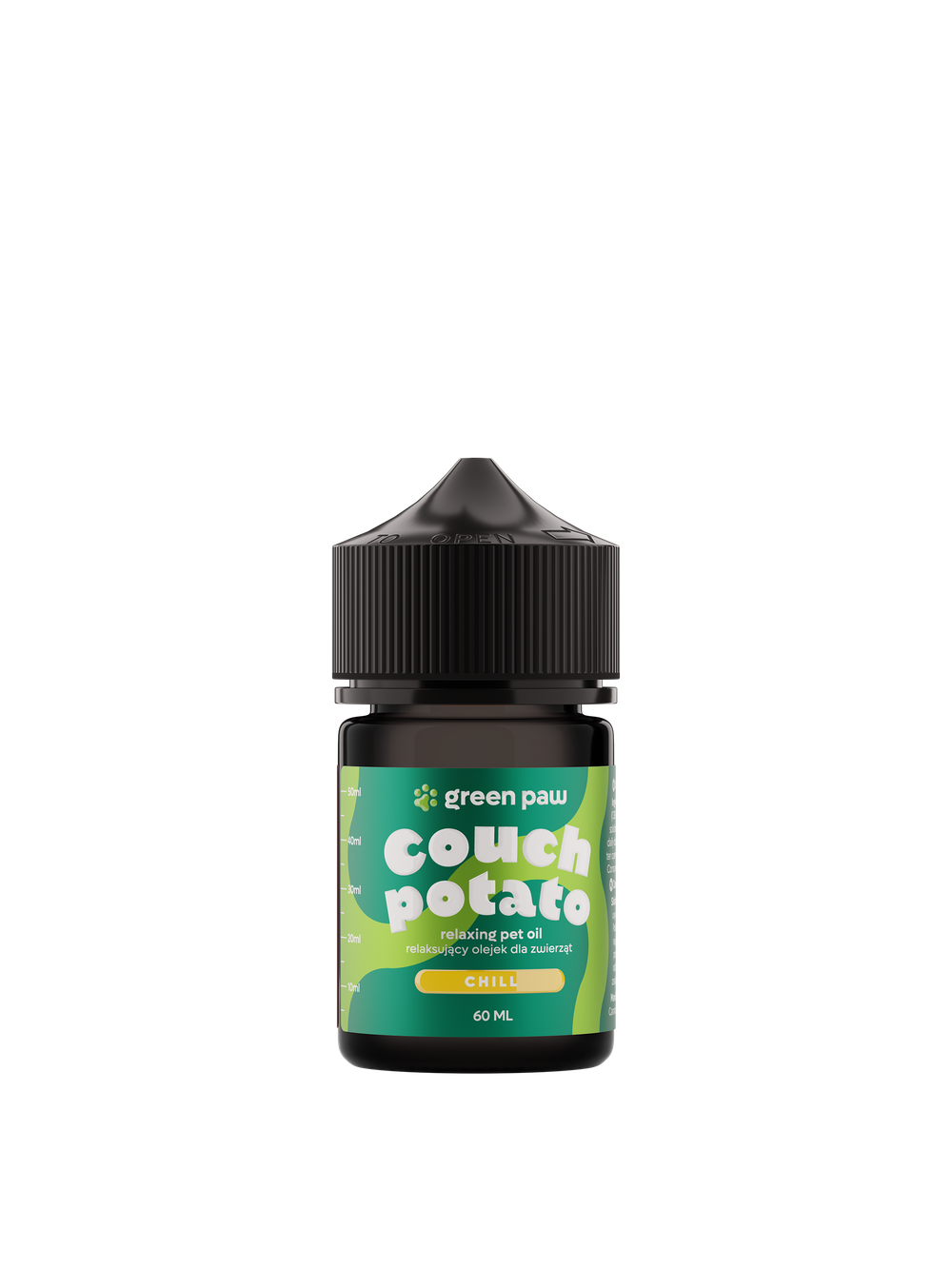 Green Paw Couch Potato 60ml - Olejek z CBD na bazie oleju z łososia z 10% dodatkiem oleju z kryla