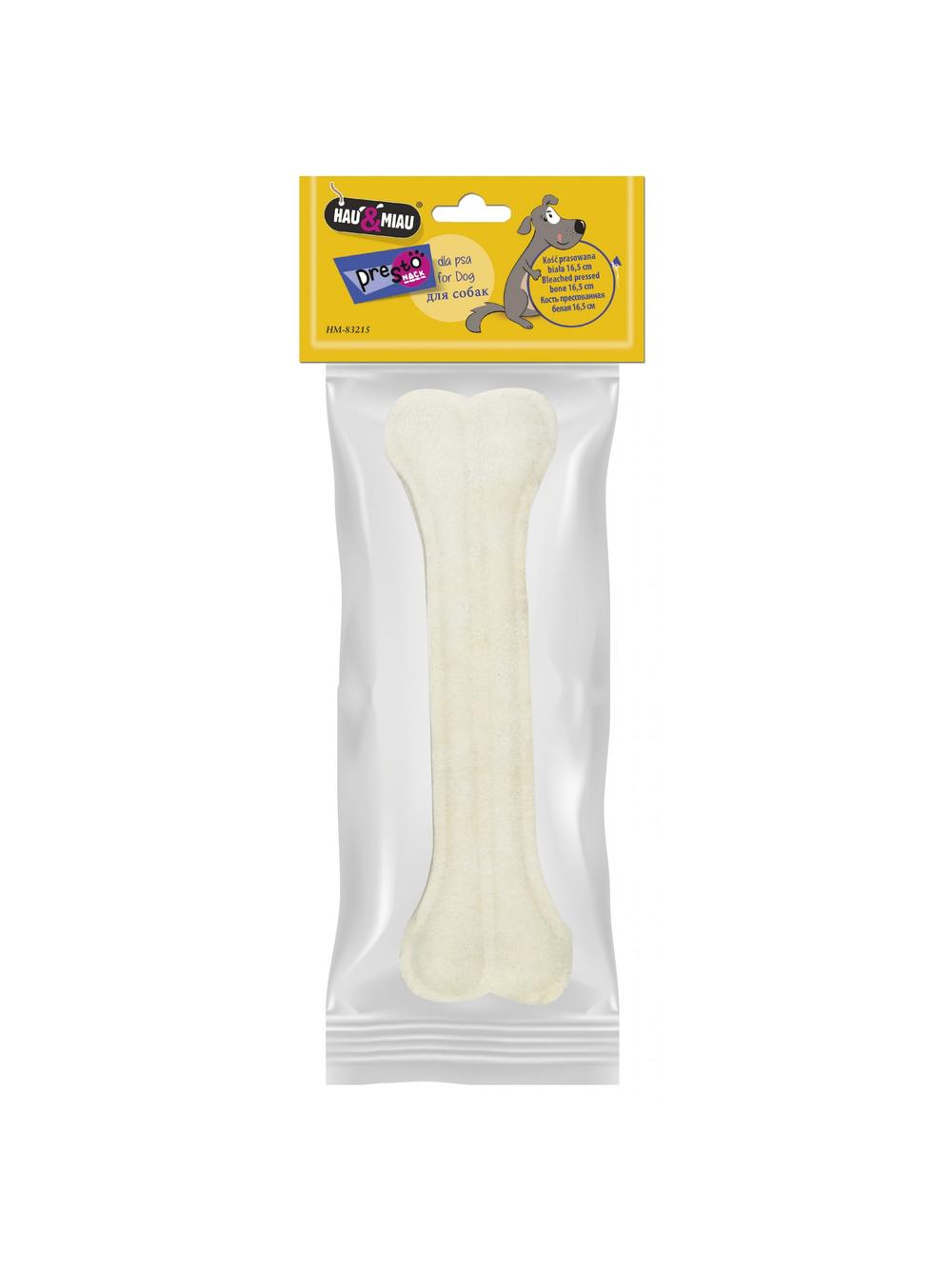 Hau&Miau Kość prasowana biała 16,5cm / 75 g