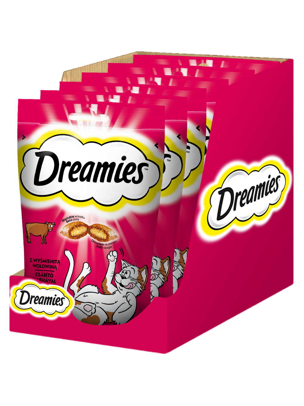 DREAMIES 6x60g - przysmak dla kota z wyśmienitą wołowiną