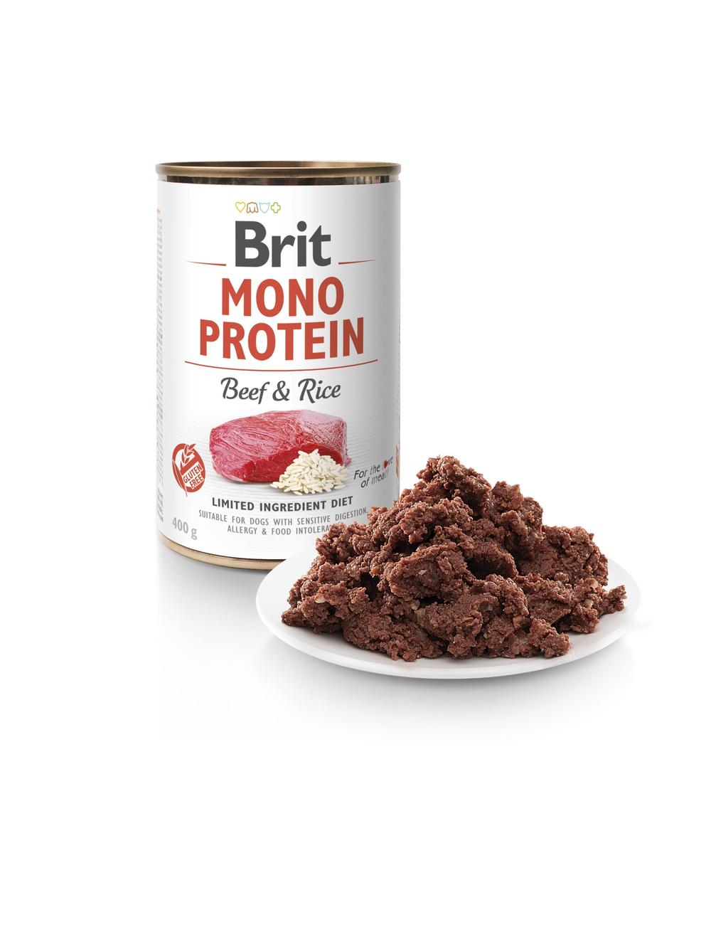BRIT MONO PROTEIN BEEF & BROWN RICE 400g