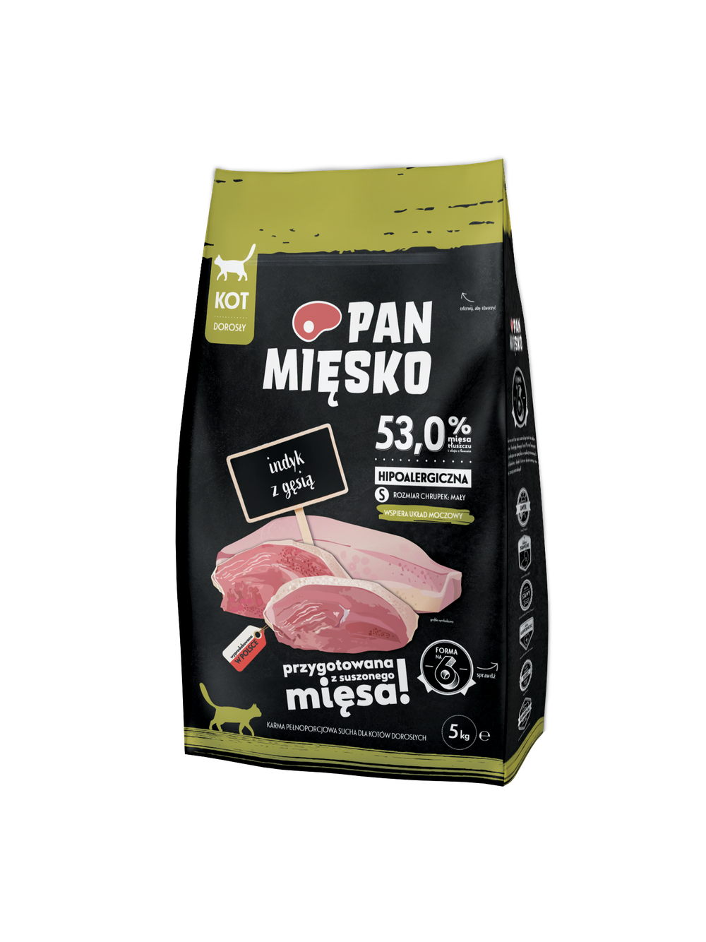 PAN MIĘSKO Indyk z gęsią S 5kg dla kota