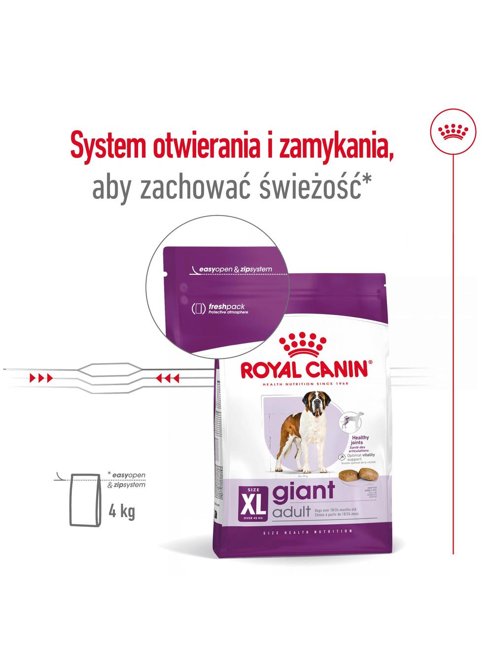 ROYAL CANIN Giant Adult 15kg karma sucha dla psów dorosłych, od 18/24 miesiąca życia, ras olbrzymich