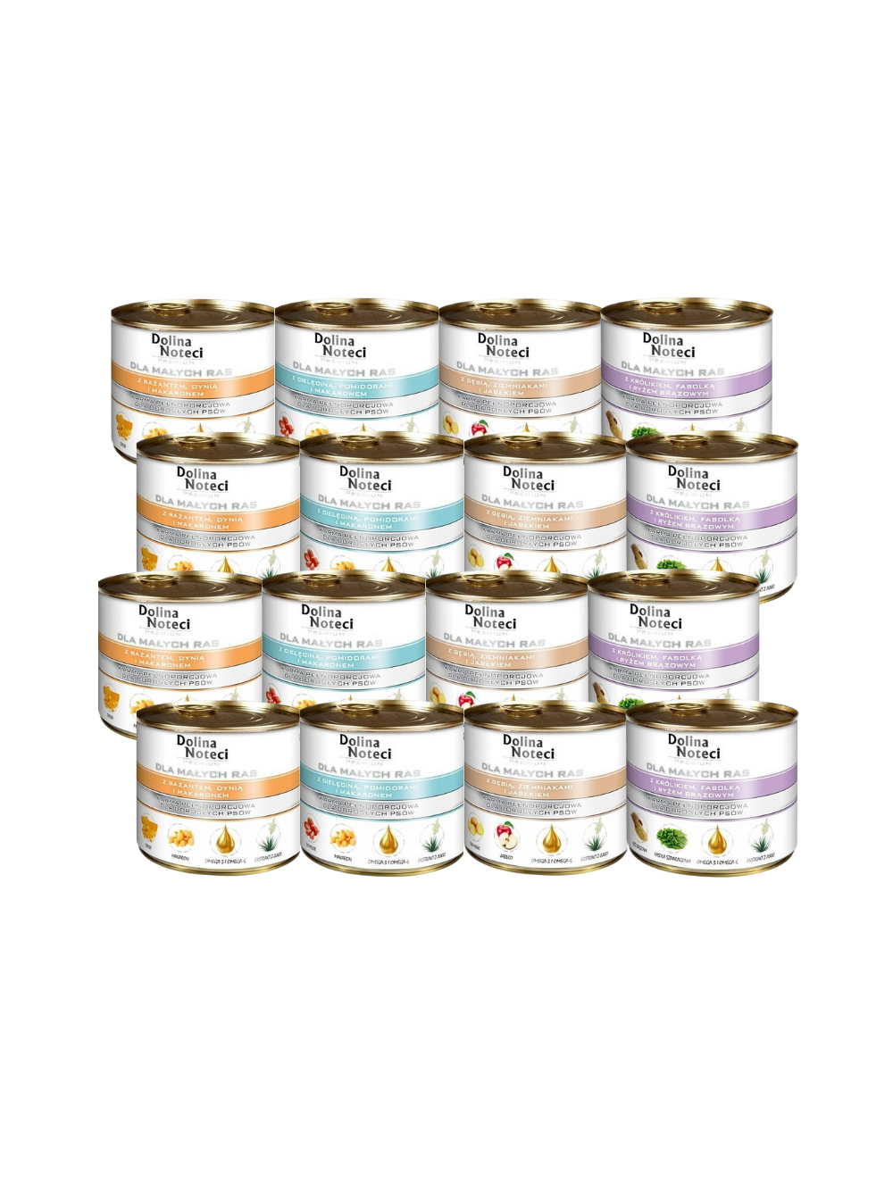 Dolina Noteci PREMIUM dla psów małych ras MIX Smaków 24x185g