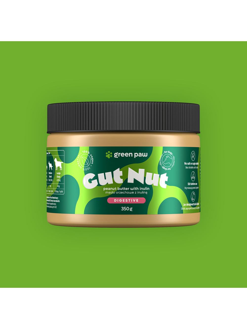 Green Paw Gut Nuts 350g - Masło orzechowe z inuliną dla psów