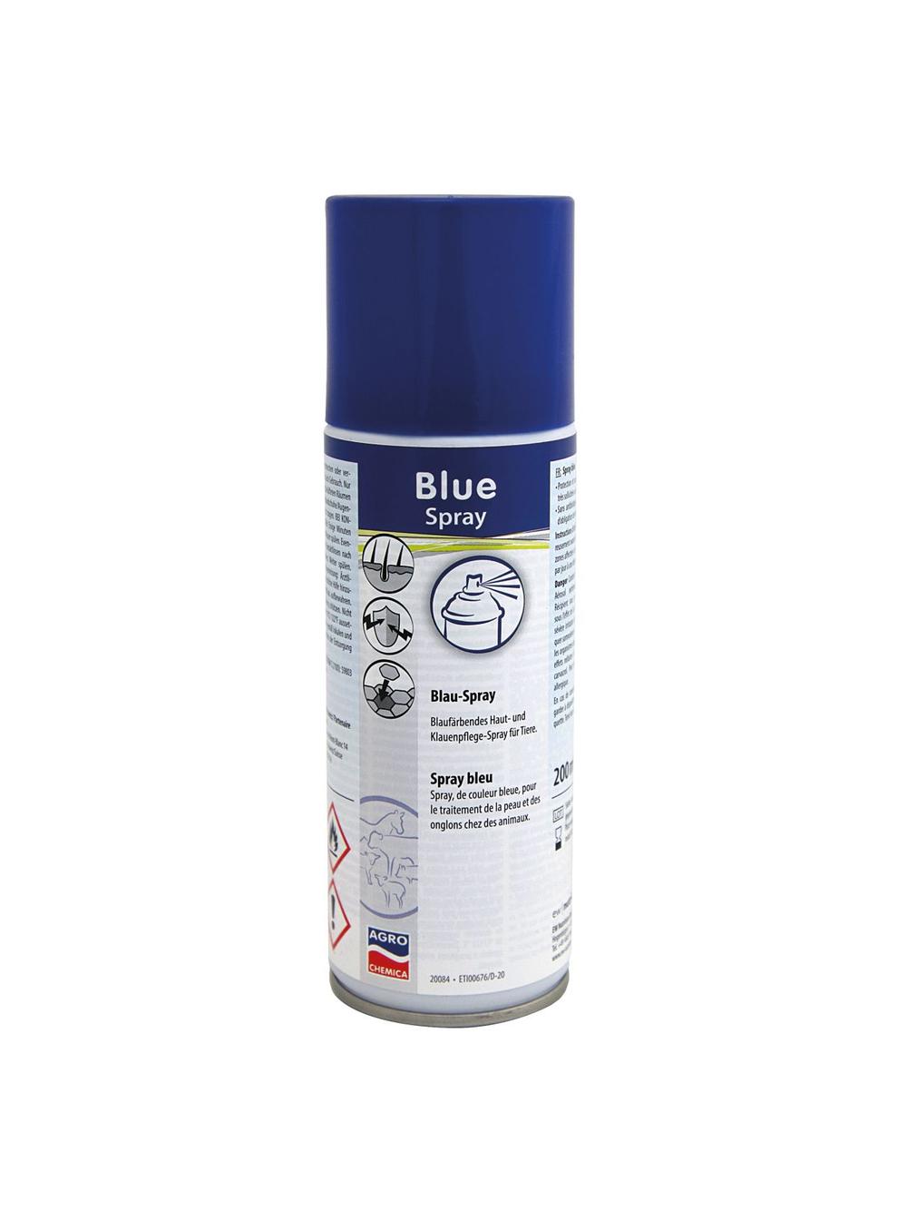 Kerbl Niebieski koloryzujący spray do pielęgnacji skóry kopyt i racic, Blue Spray 200 ml
