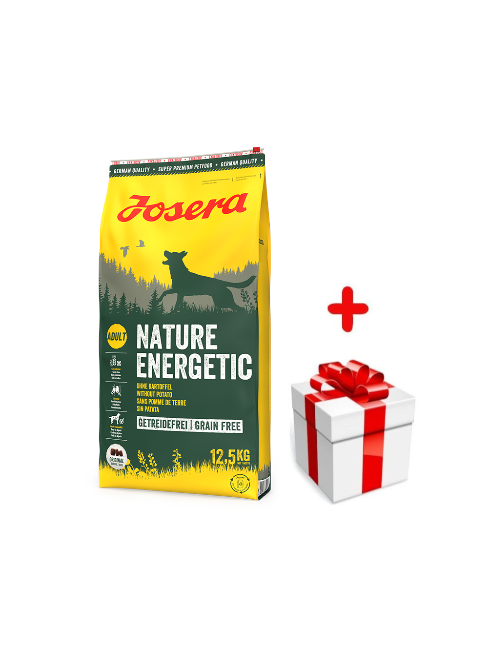 JOSERA Nature Energetic - Grain Free 12,5kg + niespodzianka dla psa GRATIS!