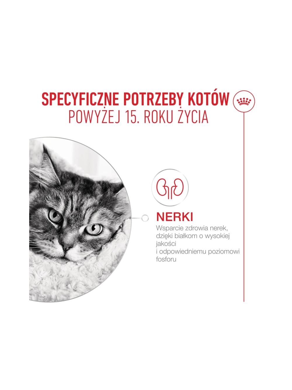 ROYAL CANIN mokra karma dla kota, Senior Ageing 15+, sos 12x85g
