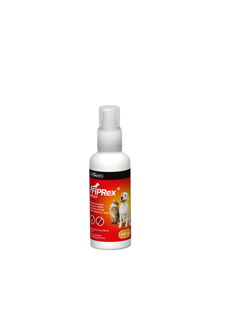 Fiprex Spray, 0,5 g/100 ml, roztwór na skórę dla psów i kotów (2szt)