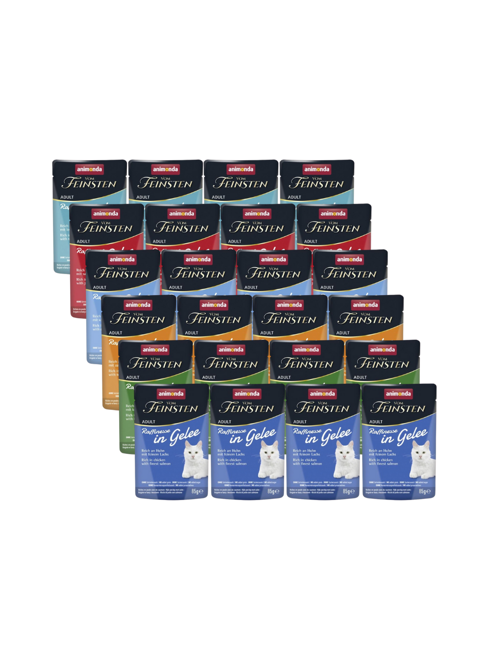 ANIMONDA Vom Feinsten Raffinesse Mix Smaków w galarecie 24x85g